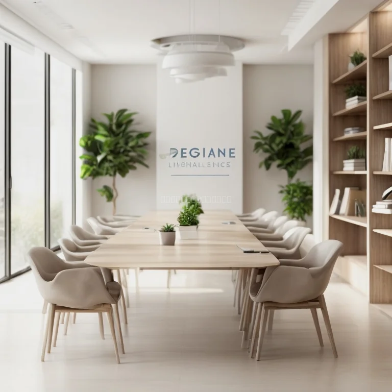 Leader meditating in office